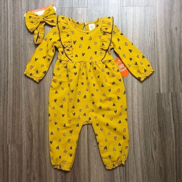 wonder nation Other - Girl's Adorable Romper with Headband Set